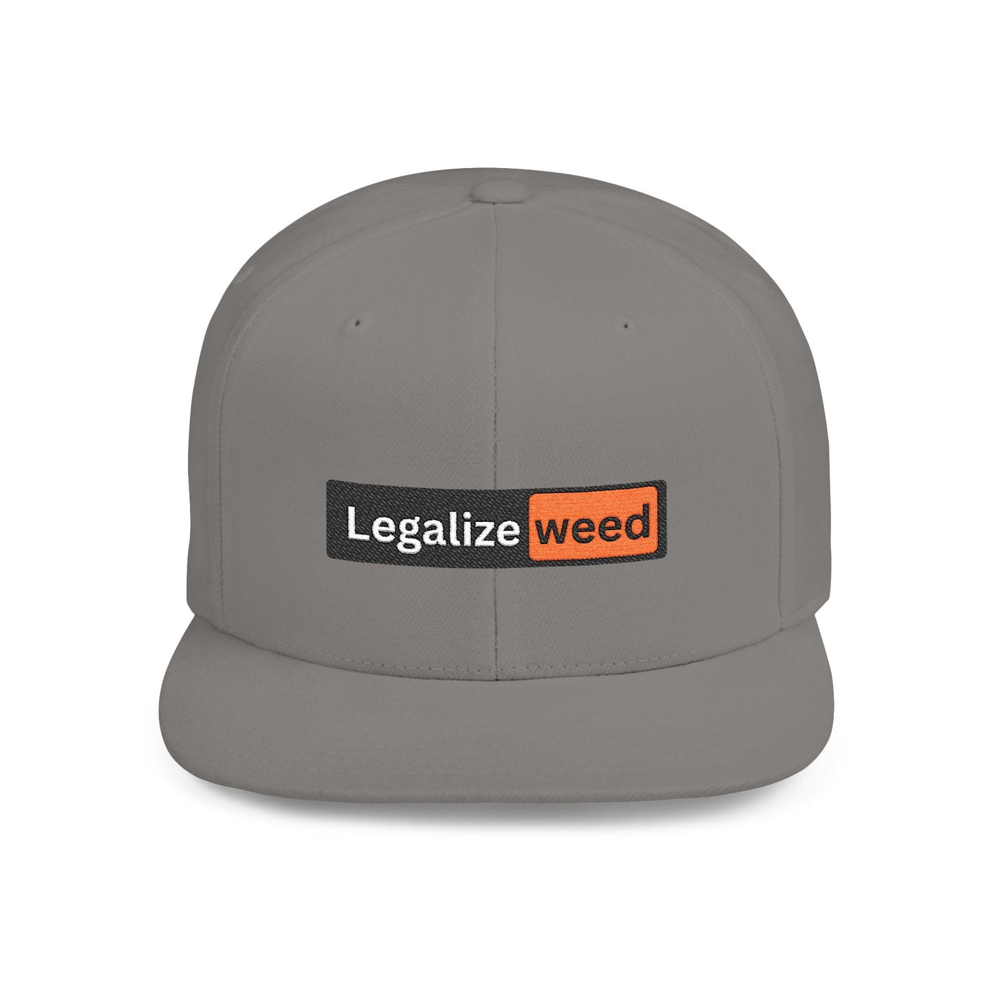 Legalize weed PH Flat Bill Snapback hat