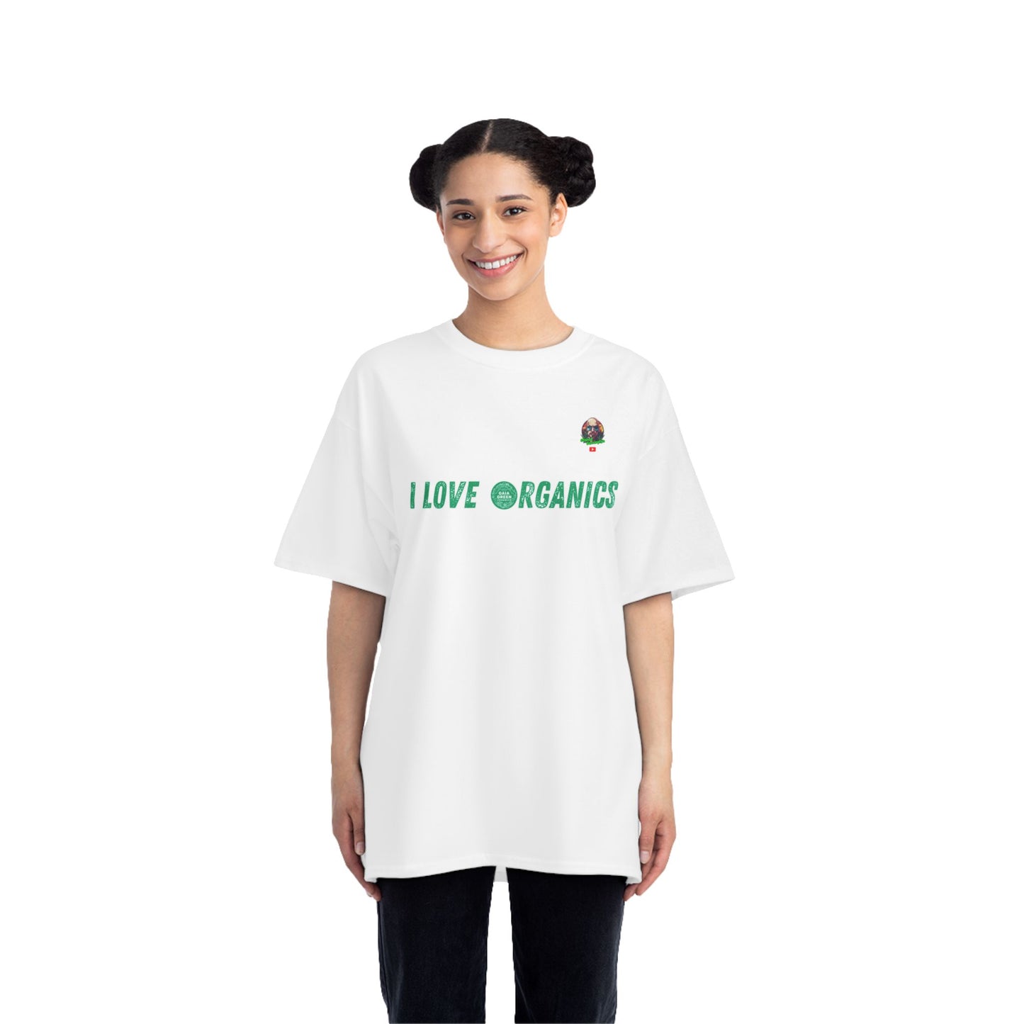 "I Love Organics" Stoned Merch Short-Sleeve T-Shirt