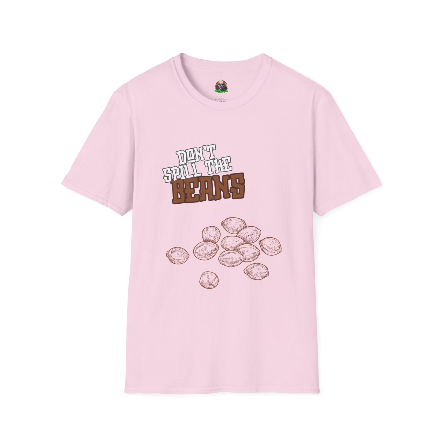 "Don't spill the beans" Stoned Barrington Merch t-shirt