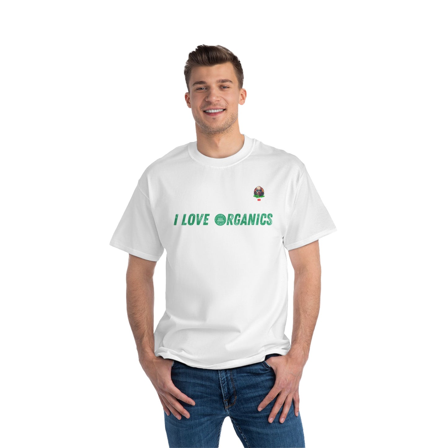 "I Love Organics" Stoned Merch Short-Sleeve T-Shirt